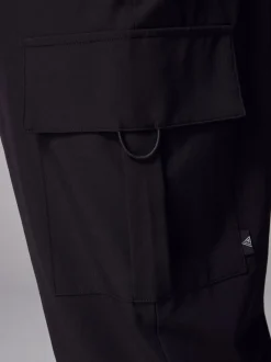 Noir - Joggers actifs tissés Cargos