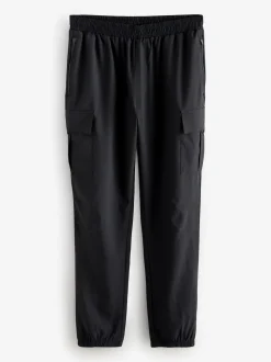Noir - Joggers actifs tissés Cargos