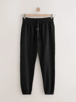 Noir - Jogging ouvert lourd à dos brosse