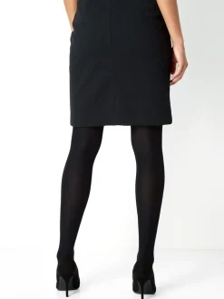 Noir - Jupe courte Roman en jersey texturé