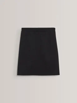 Noir - Jupes crayon d’école en jersey extensible à enfiler Ado (9-18ans)