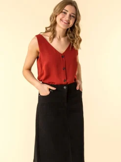 Noir - JupesRoman A-Line Denim