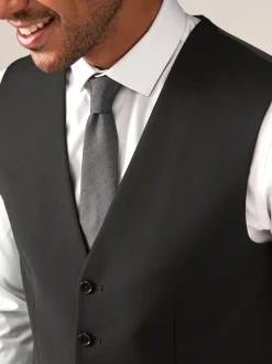 Noir - Laine Blend Motion Flex Costume Gilet