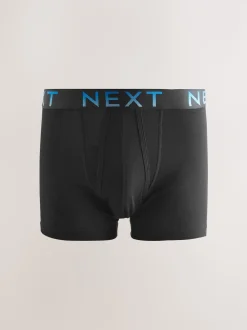 Noir à élastique dégradé - Boxer A-Front en coton riche