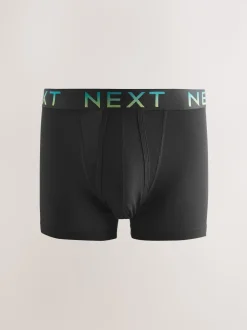 Noir à élastique dégradé - Boxer A-Front en coton riche
