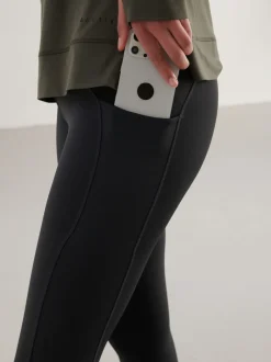 Noir - Legging de running avec poche