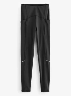 Noir - Legging de running avec poche