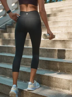 Noir - Legging sculptant mi-long Active Sports Tummy Control taille haute