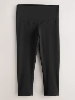 Noir - Legging sculptant mi-long Active Sports Tummy Control taille haute