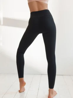 Noir - Legging Sports Dry Tech Tummy Control taille haute