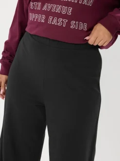 Noir - Leggings Yours Curve à jambes amples