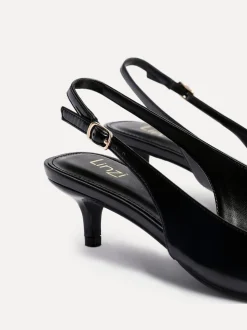 Noir - Linzi Escarpins Elvira à Kitten heel et bride arrière