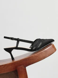 Noir - Linzi talons Milan en maille