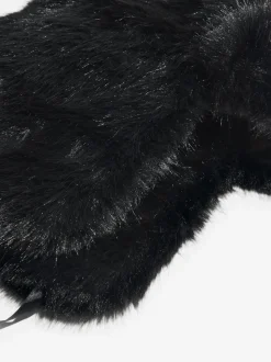 Noir - Lipsy Chapeau de trappeur en fausse fourrure avec pompons