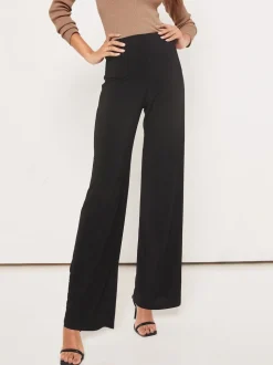 Noir - Lipsy Pantalon large taille haute