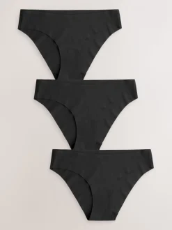 Noir - Lot 3 culottes invisibles et confortables