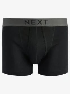 Noir - Lot de 15 - A-Front Pure 100% Coton Boxer