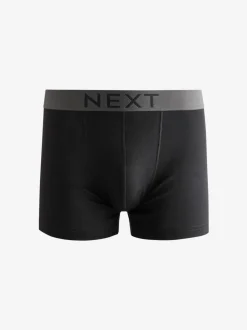 Noir - Lot de 10 - Boxer 100% coton