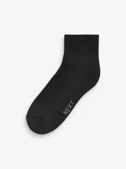 Noir - Lot de 10 - Chaussettes de sport mi-hautes rembourrées