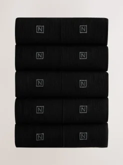 Noir - Lot de 10 - Chaussettes confortables à semelle rembourrée