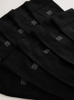 Noir - Lot de 10 - Chaussettes confortables à semelle rembourrée