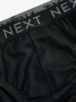 Noir - Lot de 10 - Slips riches en coton