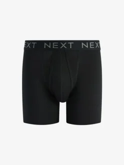 Noir - Lot de 15 - Sports Longer Length A-Front Boxer