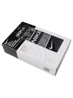 Noir - Lot de 3 boxers extensibles en coton Nike Imprimé E Day