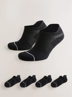 Noir - Lot de 4 chaussettes de sport sport rembourrées Active