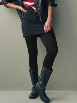 Noir - Lot de 1 collants en maille en laine thermique Blend