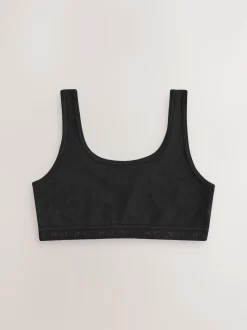 Noir - Lot de 3 crop tops (5-16 ans)
