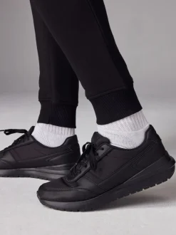 Noir - Lot de 2 Joggings Coupe ajustée à dos brossé