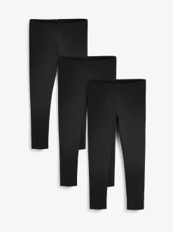 Noir - Lot de 3 leggings (3-16ans)