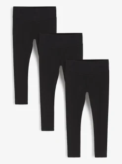 Noir - Lot de 3 leggings (3-16ans)