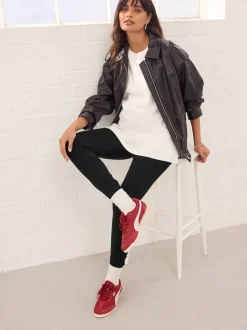 Noir - Lot de 2 leggings de maternité