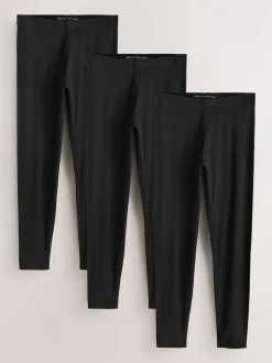 Noir - Lot de 3 leggings intégraux