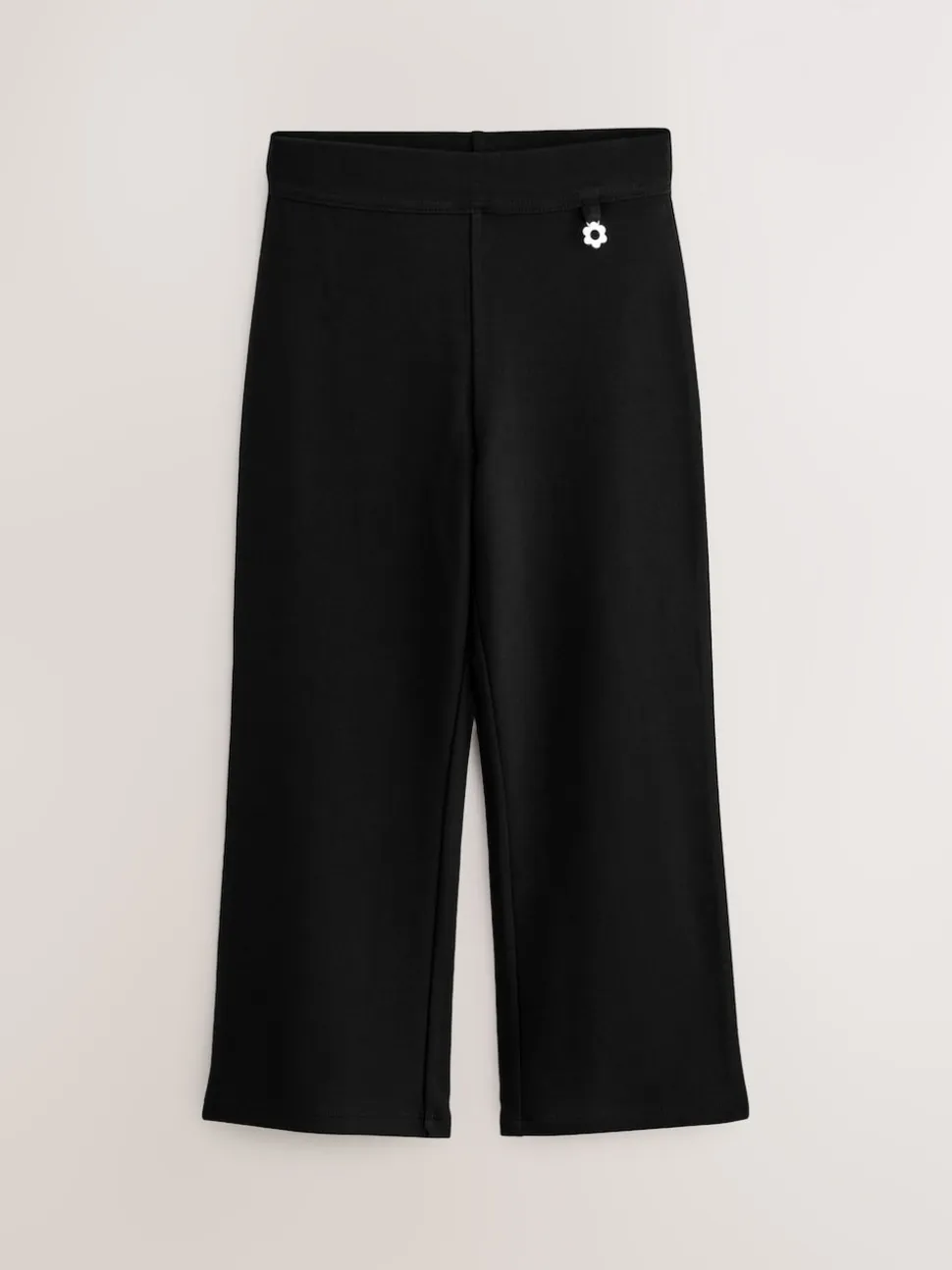 Noir - Lot de 2 pantalons d’école extensibles riches en coton à enfiler (3-17ans)