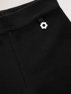 Noir - Lot de 2 pantalons d’école extensibles riches en coton à enfiler (3-17ans)