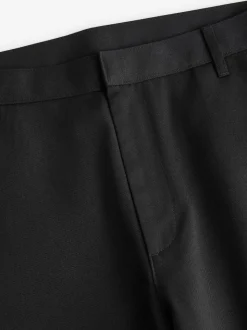 Noir - Lot de 2 pantalons intelligents unis sur le devant
