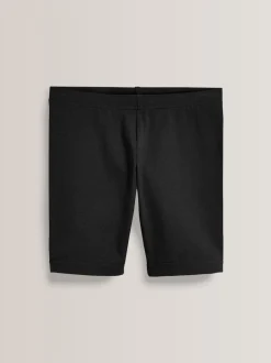 Noir - Lot de 2 shorts de vélo extensibles en coton riche (3-16ans)