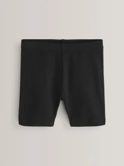 Noir - Lot de 5 shorts de vélo extensibles en coton riche (3-16ans)