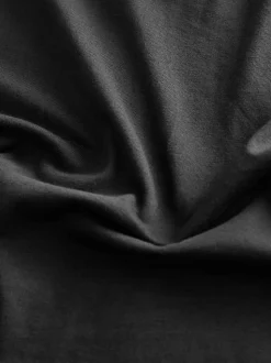 Noir - Lot de 5 T-shirts Col en V 100% Coton Coupe ajustée