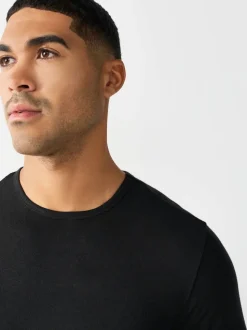 Noir - Lot de 2 t-shirts légers Thermogen à manches longues