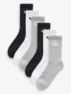 Noir - Lot de chaussettes adidas originals Trefoil Col Rond Chaussettes 6