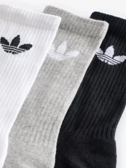 Noir - Lot de chaussettes adidas originals Trefoil Col Rond Chaussettes 6