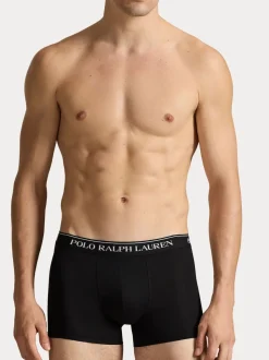 Noir - LotPolo Ralph Lauren de boxers en coton extensible 3