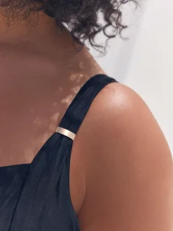 Noir - Maillot de bain DK à armatures avec contrôle du ventre