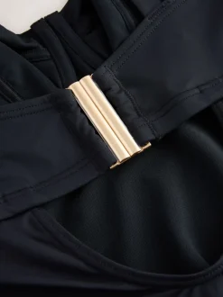 Noir - Maillot de bain DK à armatures avec contrôle du ventre