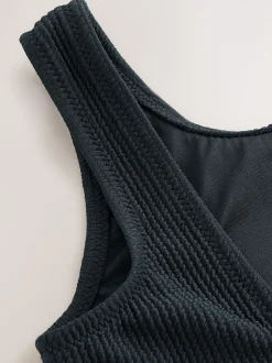 Noir - Maillot de bain Effet froissé (3-16ans)