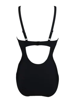 Noir - Maillot de bain Pour Moi Splash rembourré gainant à armatures